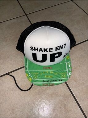 Quiksilver Shake Em Up Black & White Casino Trucker Hat
